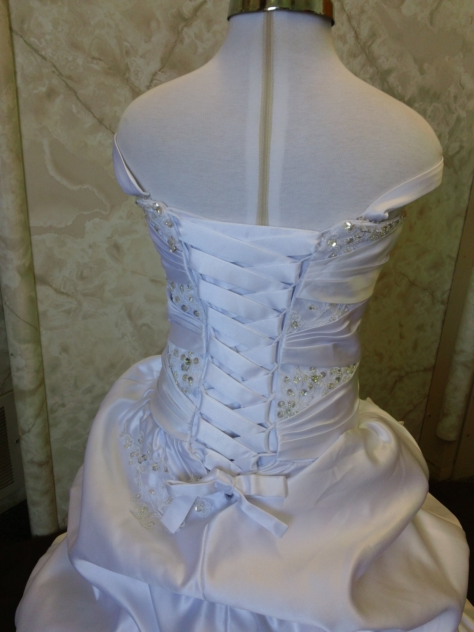 satin miniature bride dresses